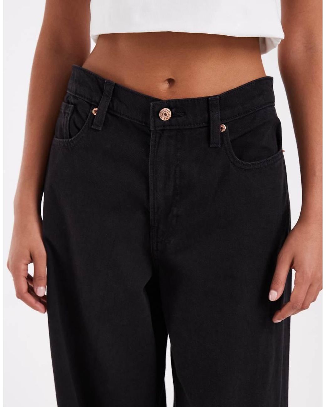 Gap White Super Baggy Jeans