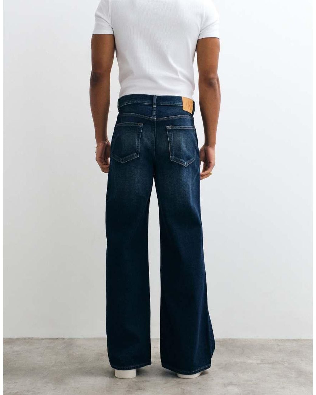 Calvin Klein Blue Relaxed Straight Leg Jeans for men