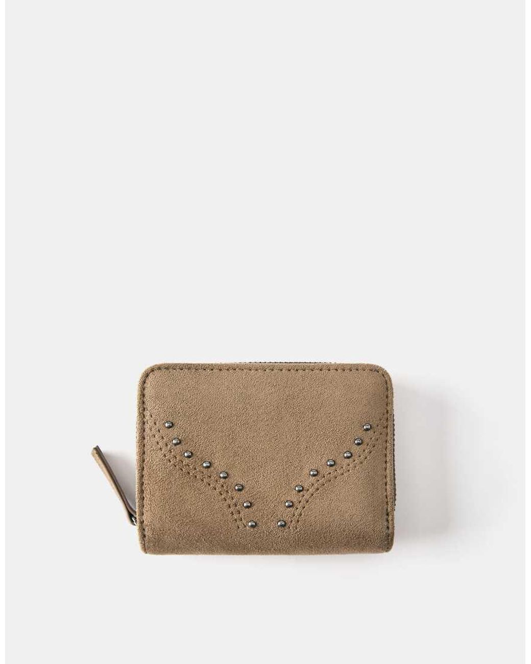 Pull&Bear Natural Studded Wallet