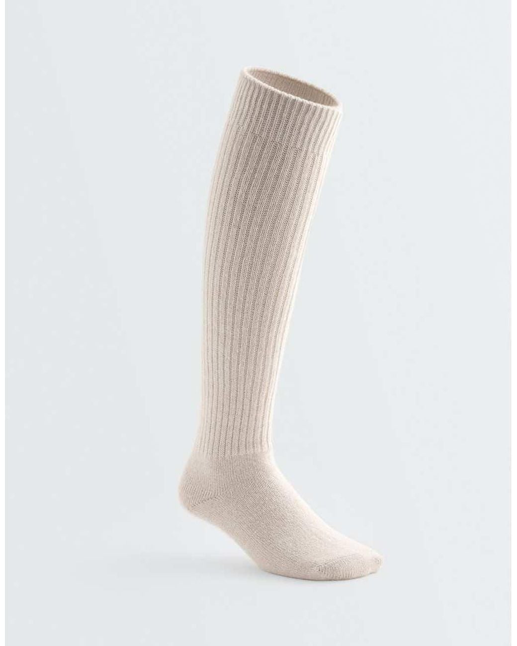 Oysho Black 22% 10% Wool Long Socks