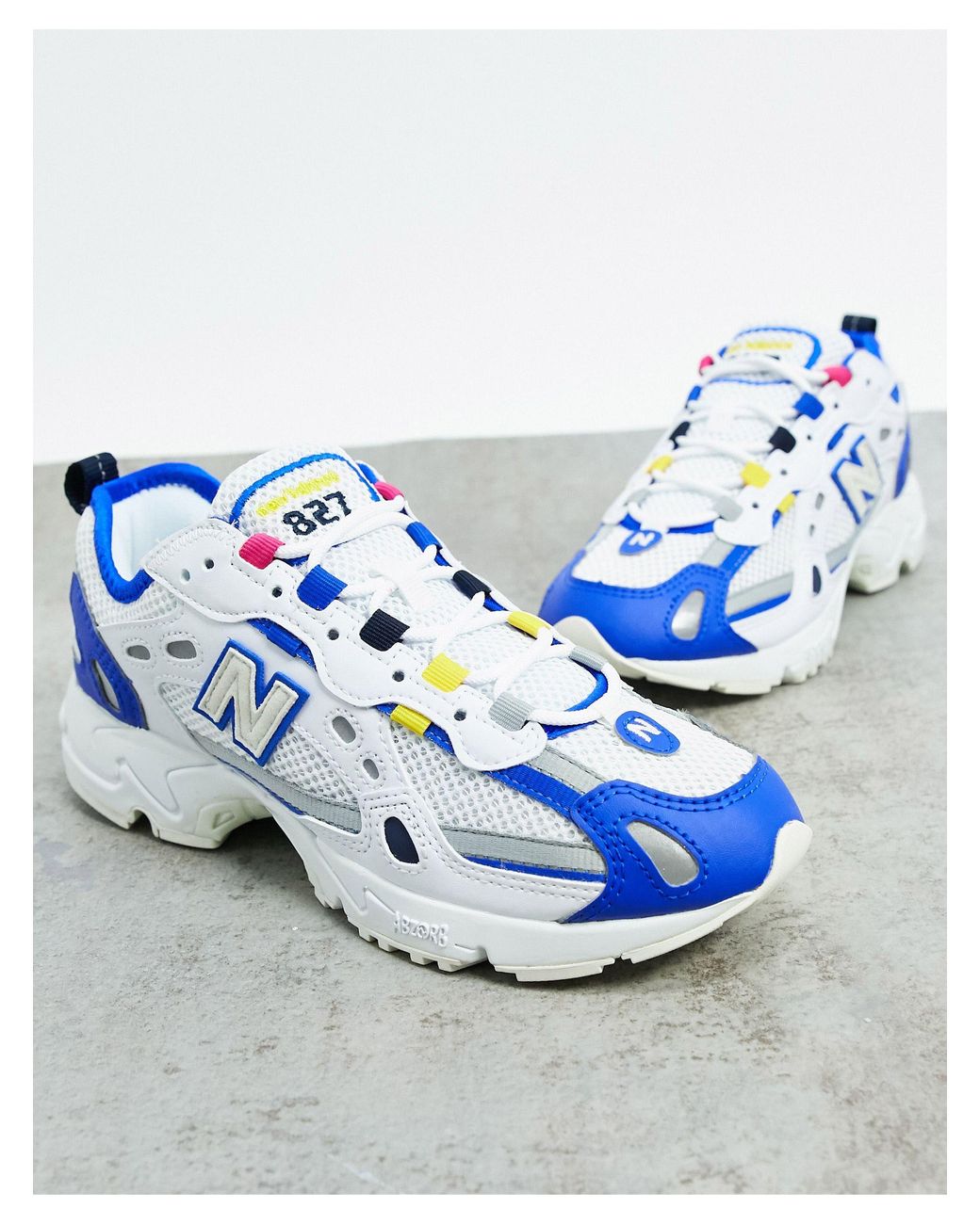 New balance best sale 827 couro marrom