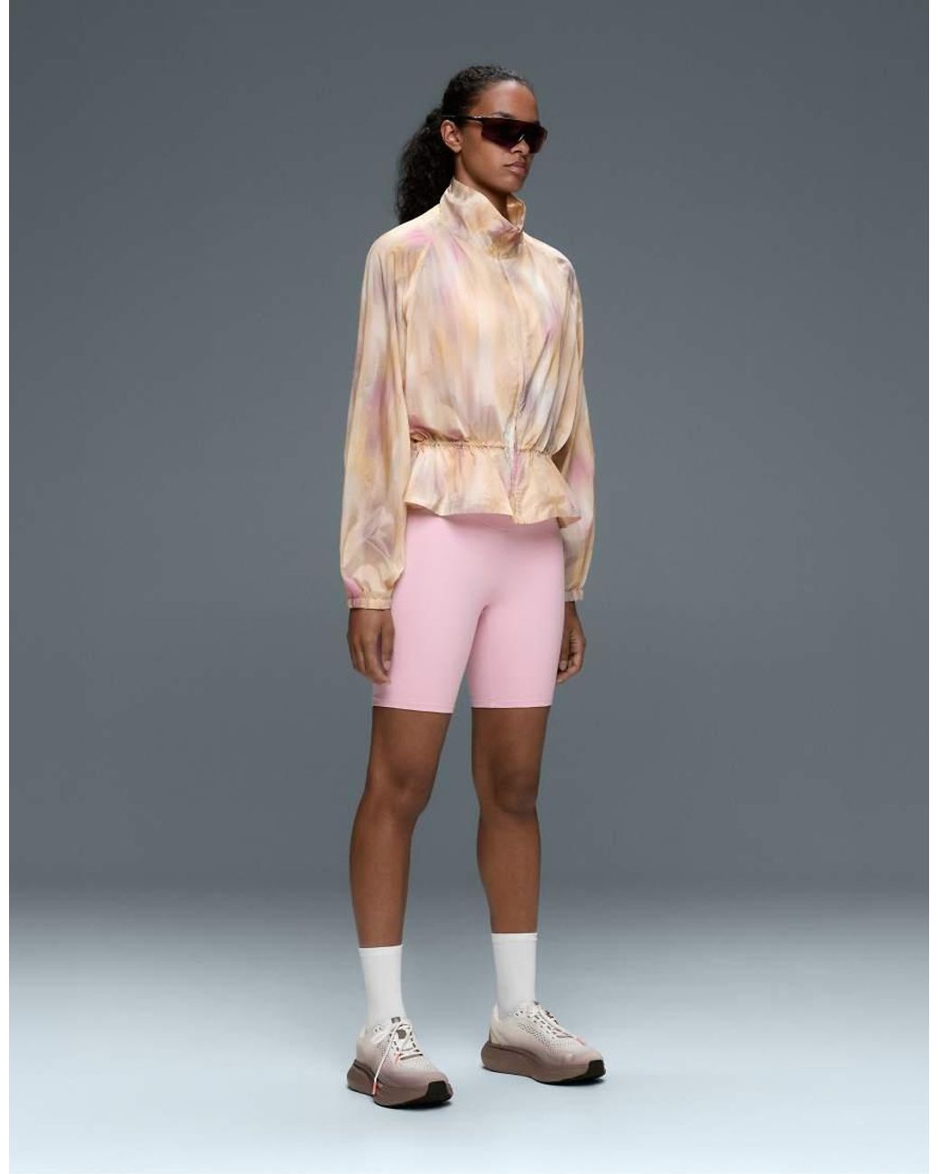 Oysho White Tie-Dye Track Jacket