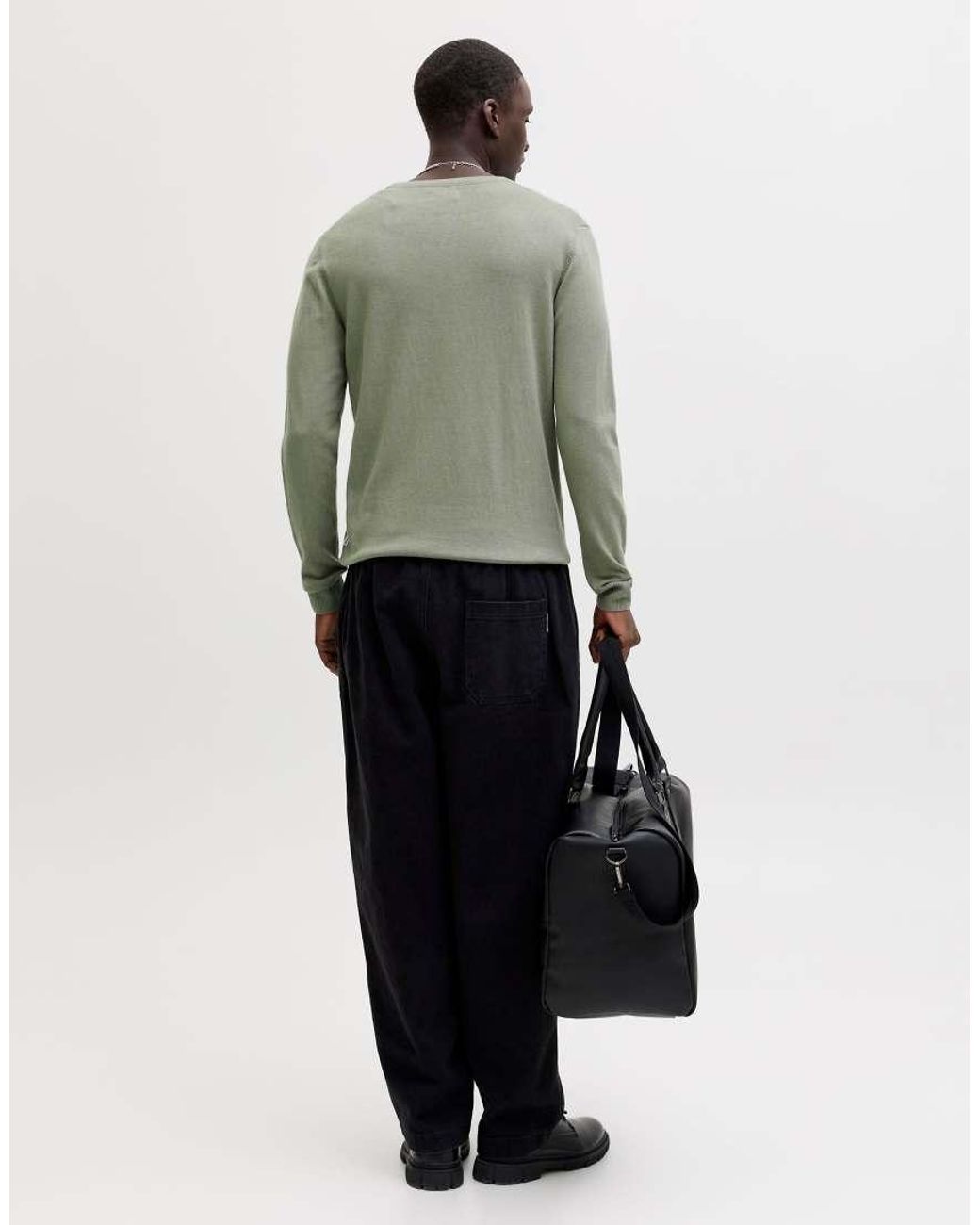 Jack & Jones Green Knitted Pullover for men