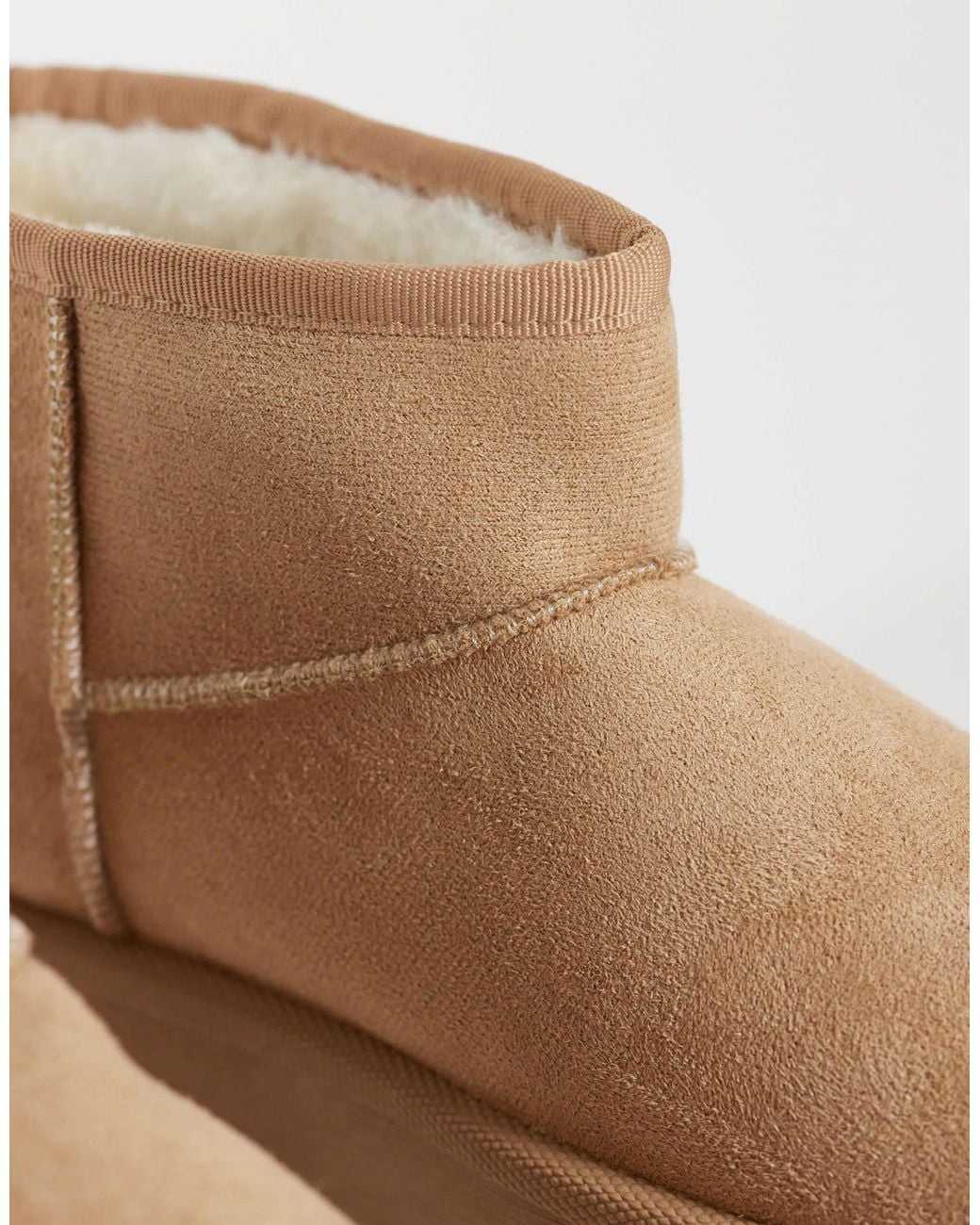 SEQWL Natural Mini Flatform Boots