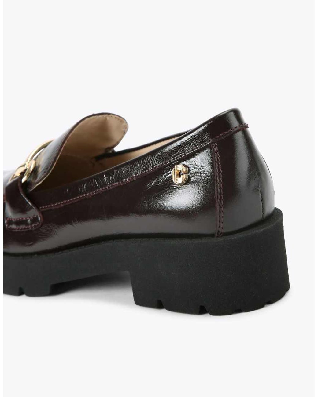 Carvela Kurt Geiger Black Snap Chunky Flat Shoes