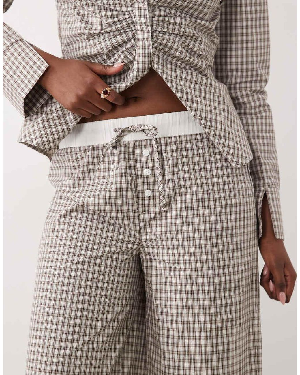 The Frolic Natural Exclusive Contrast Waistband Straight Leg Trouser Co-Ord