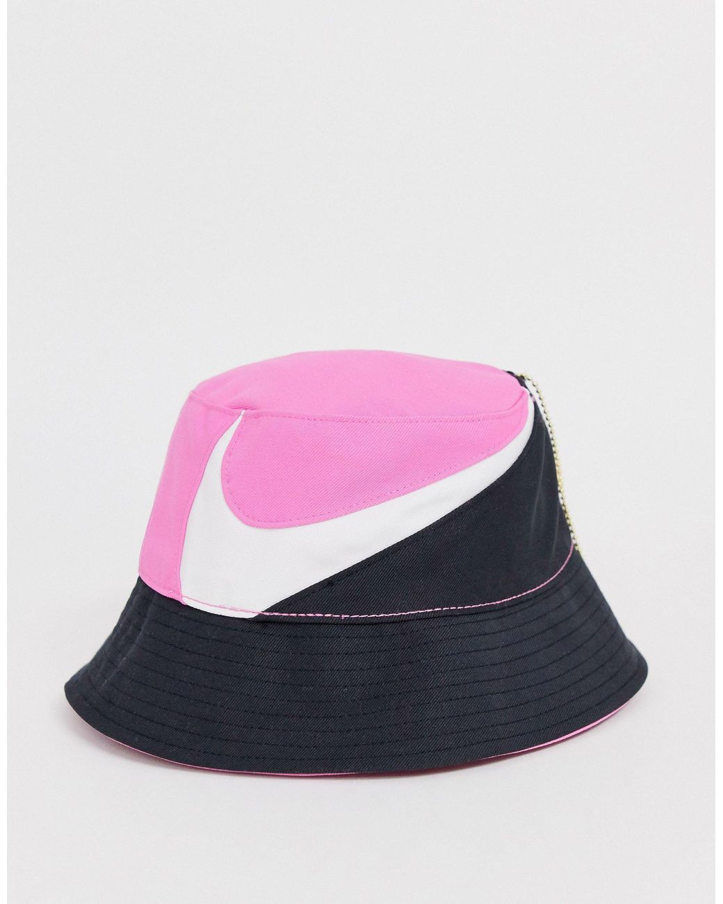 Cappello da pescatore rosa e nero con logo di Nike in Rosa | Lyst