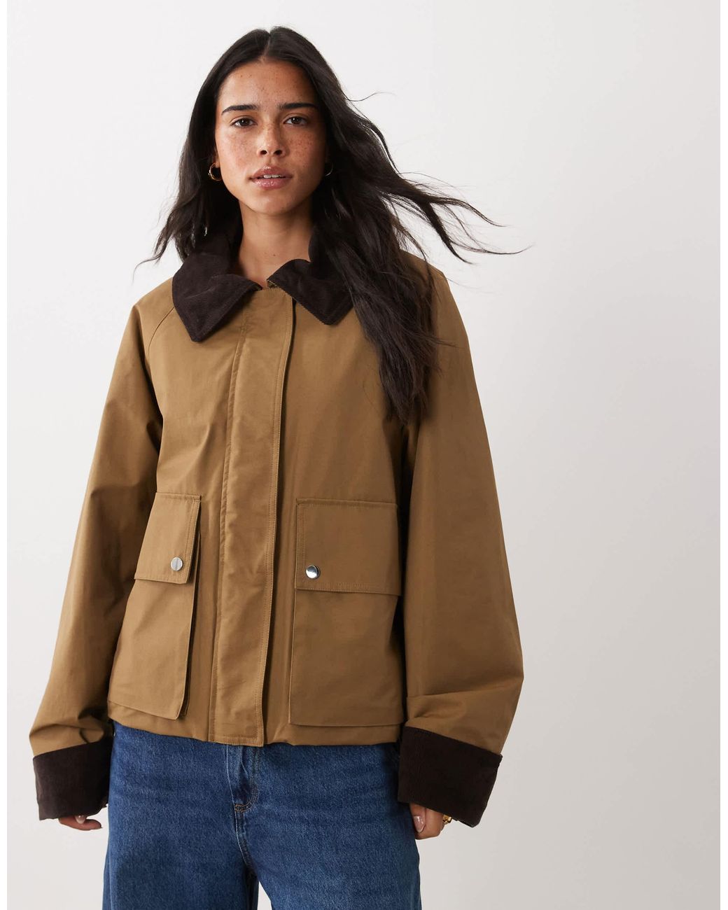 Mango Blue Parka Jacket