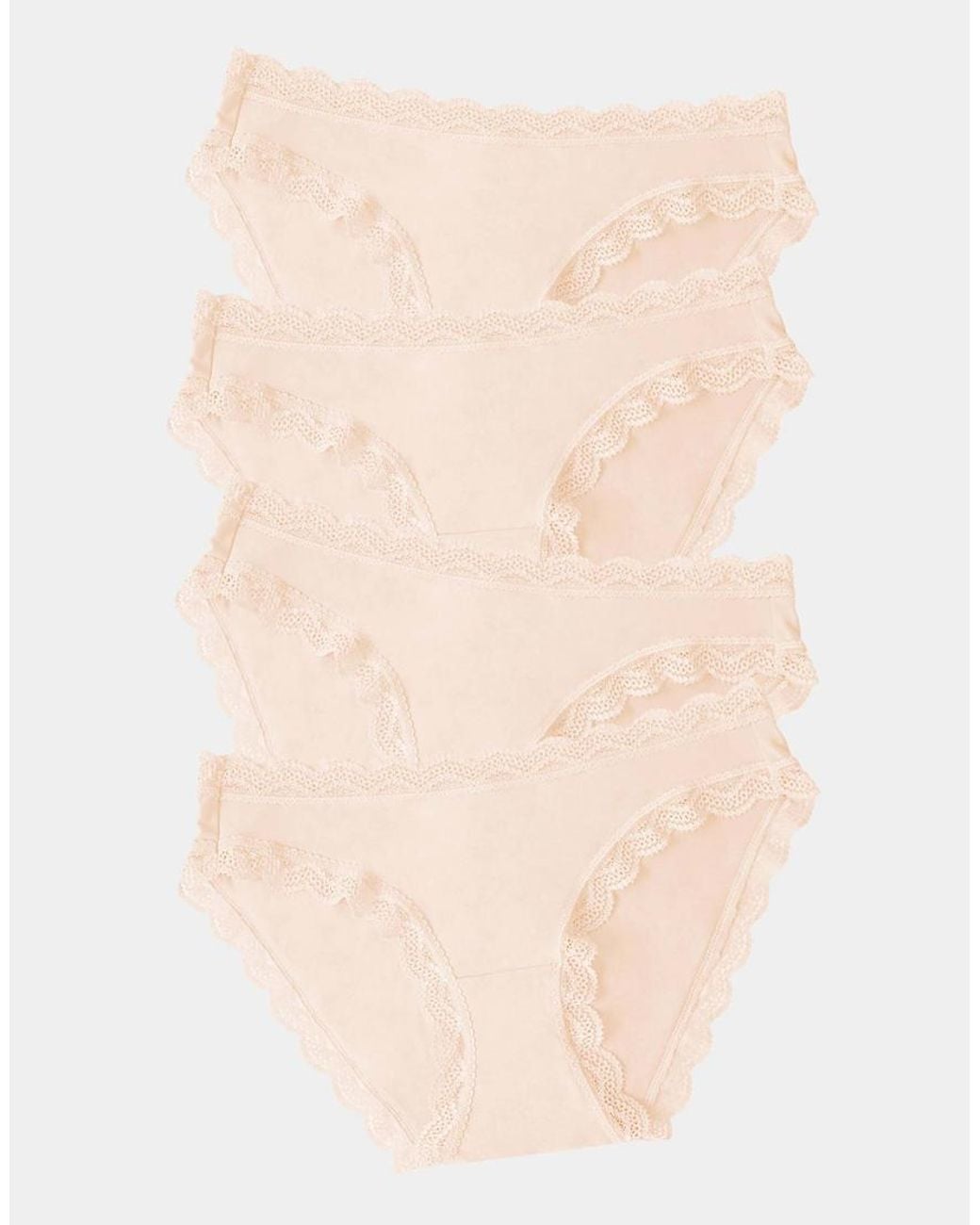 Stripe & Stare Natural Original Knicker Four Pack