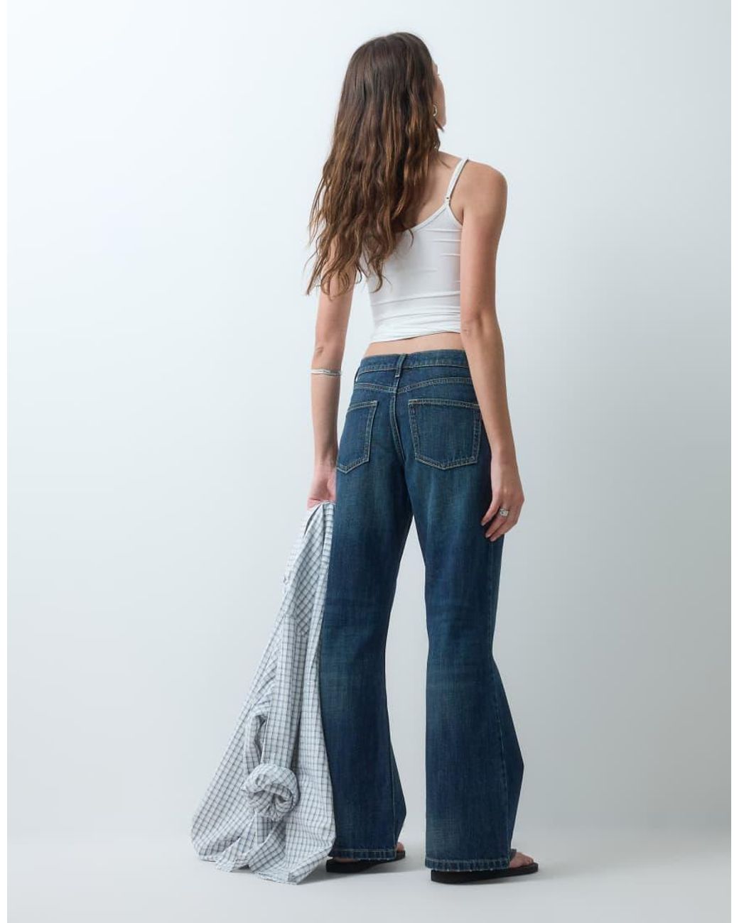 Collusion Blue X005 Relaxed Bootcut Jeans