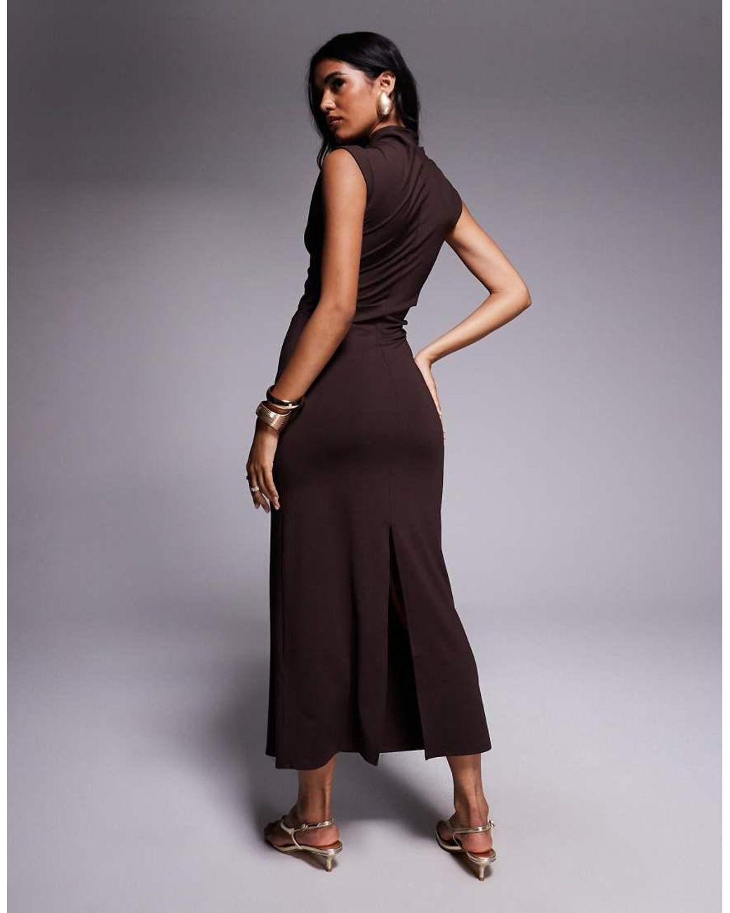 ASOS Purple Midi Dress