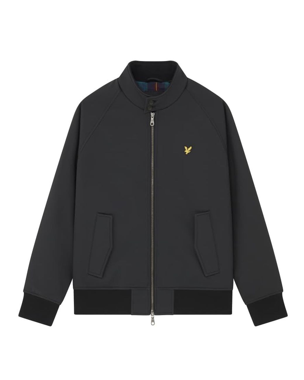 Lyle & Scott Black Mid Jackets Softshell Harrington Jacket for men