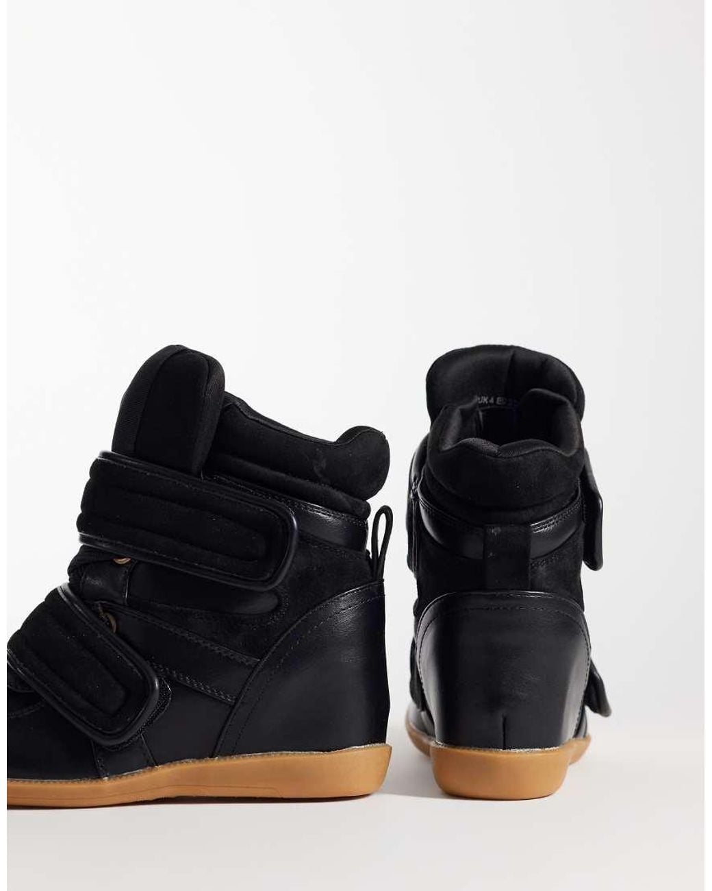 ASOS Black Dahlia High Top Wedge Trainers