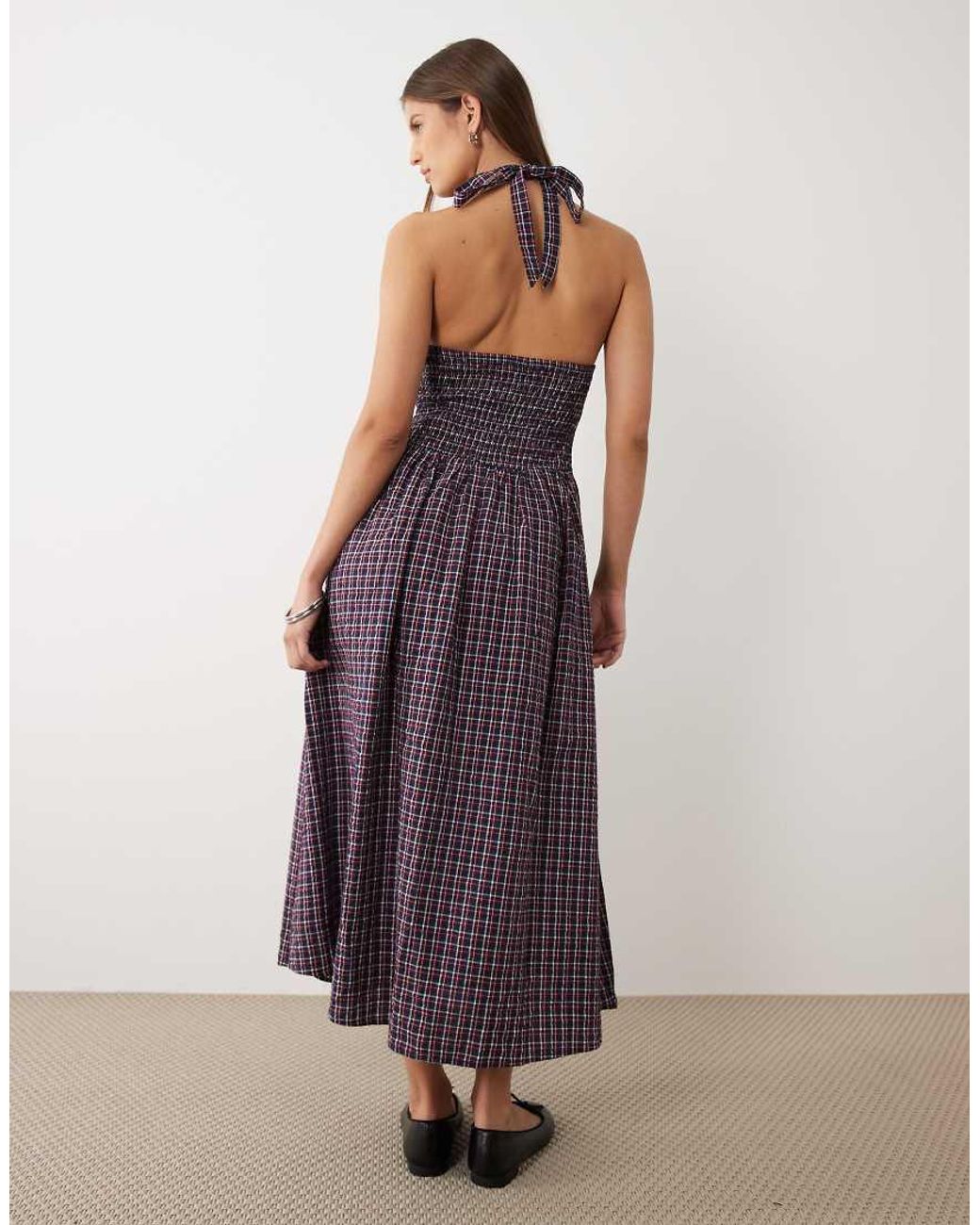 Cotton On Purple Kaityhalter Midi Dress