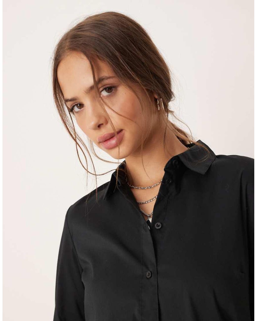 Jdy Black Oversized Shirt