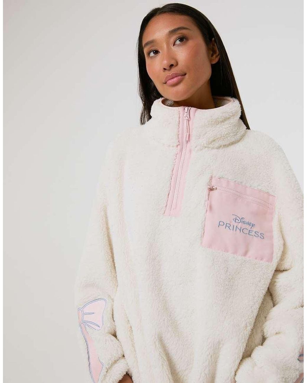Skinnydip London Natural Disney Castle Fleece Jacket