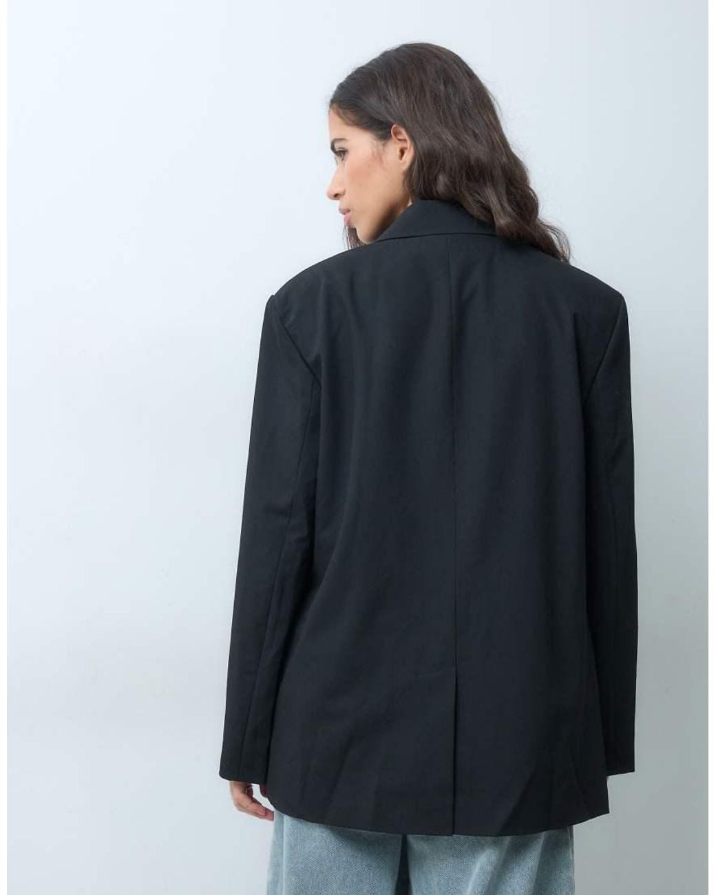 Miss Selfridge Blue Oversized Blazer