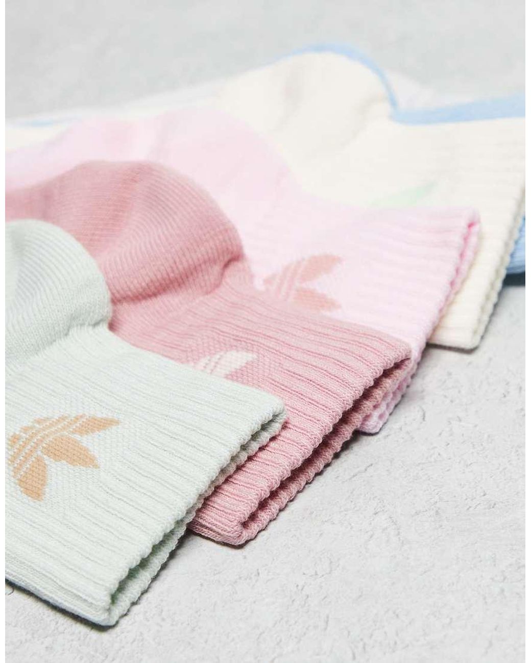 Adidas Originals Multicolor Adicolor Trefoil 6 Pack Ankle Socks
