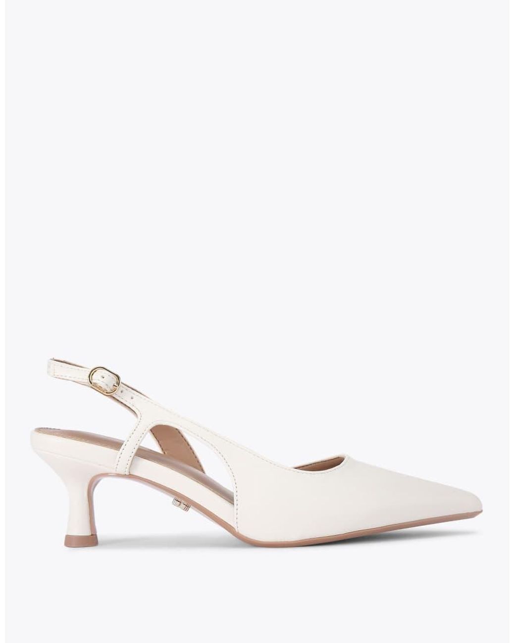 Carvela Kurt Geiger Natural Alina Sling Heeled Shoes