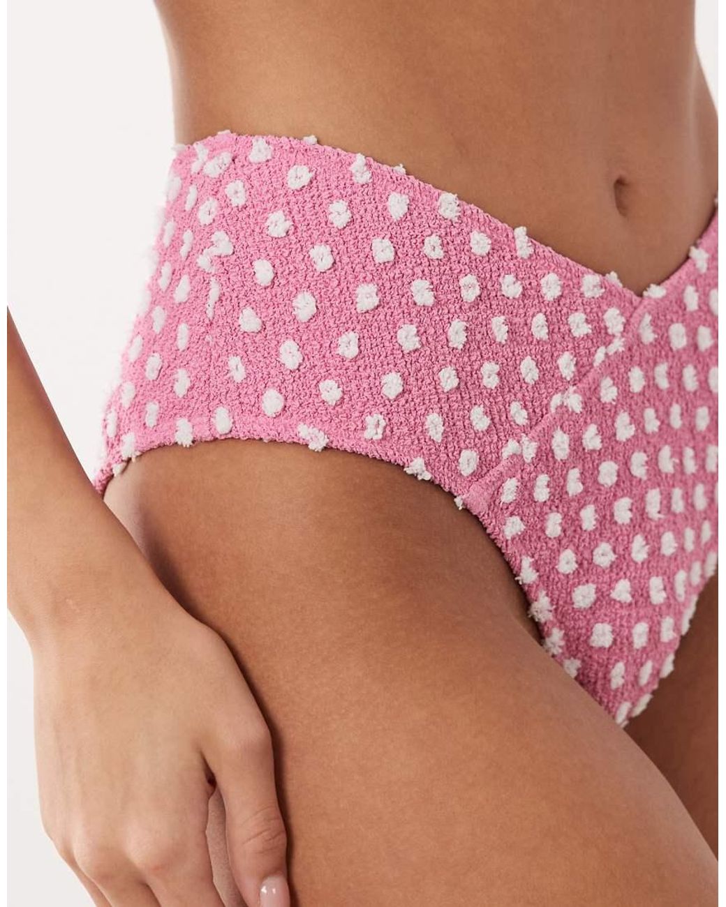 South Beach Pink Wrap Bikini Bottom