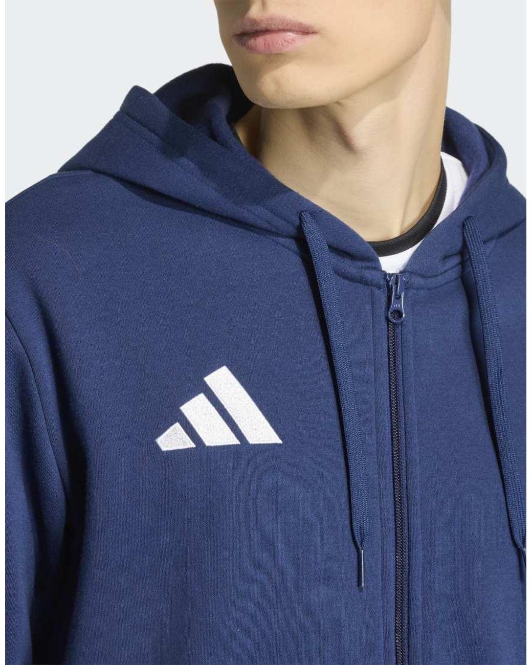 Adidas Originals Blue Entrada26 Full Zip Hoodie for men