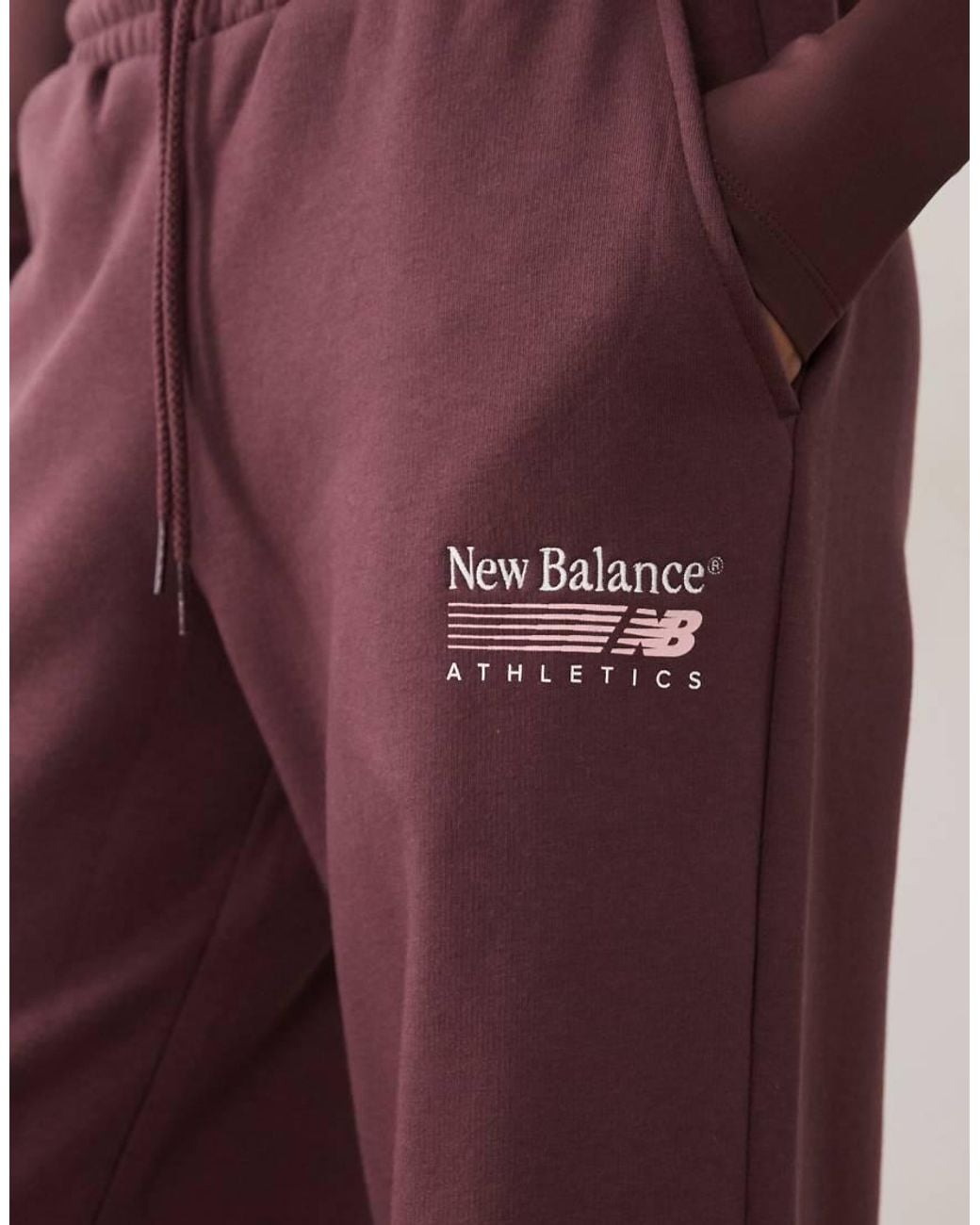 New Balance Purple Trackside Fleece Pant