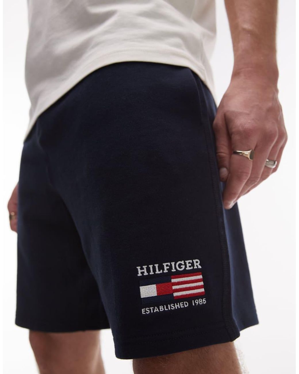 Tommy Hilfiger Blue Americana Flag Shorts for men