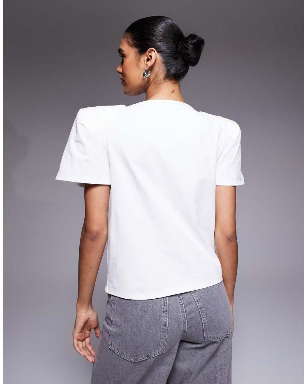 ASOS Gray Premium Corsage T-shirt