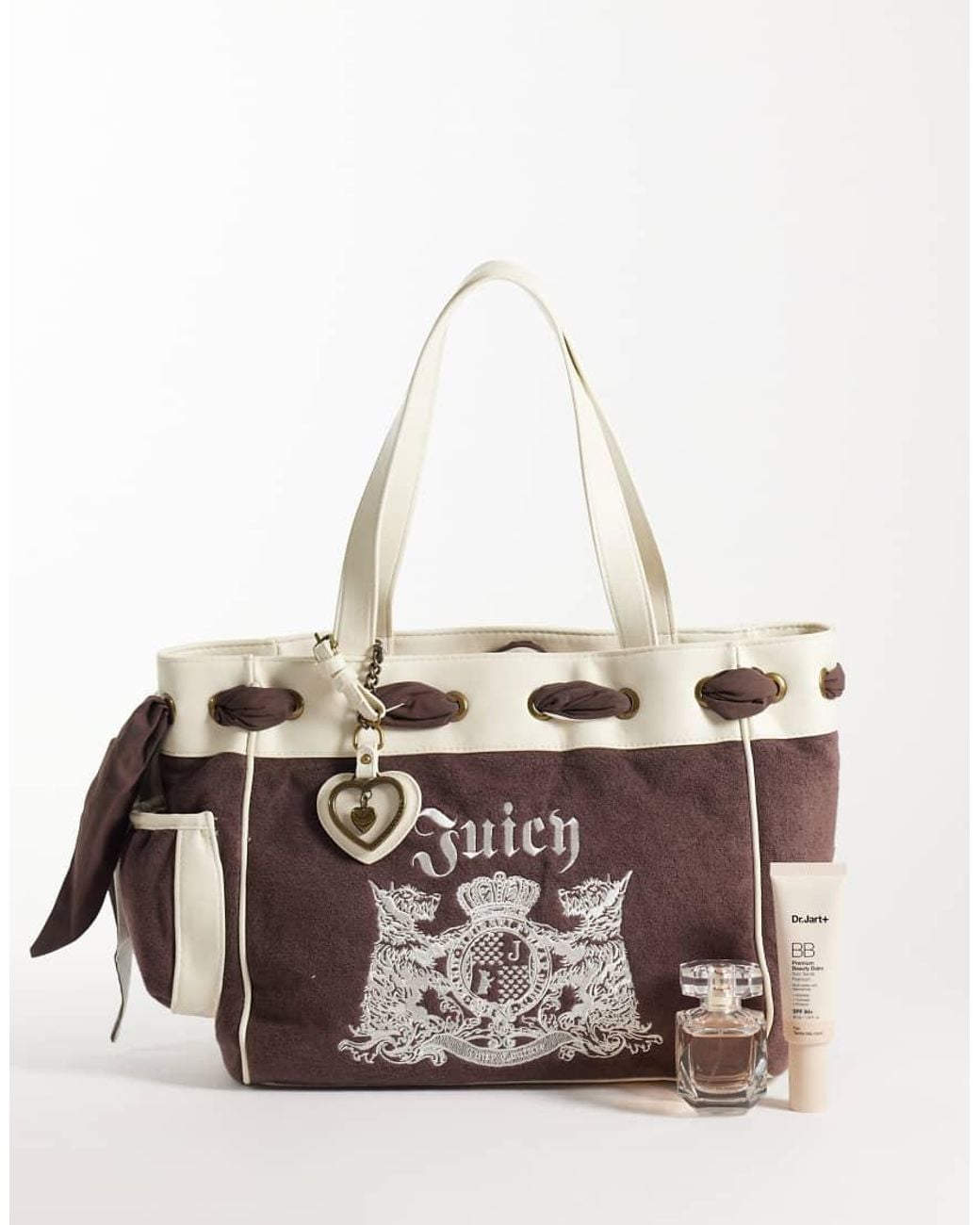 Juicy Couture Natural Logo Daydreamer Large Double Handle Shoulder Bag
