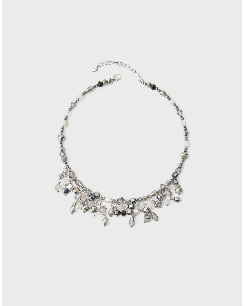 Collier ras Stradivarius en coloris Gray