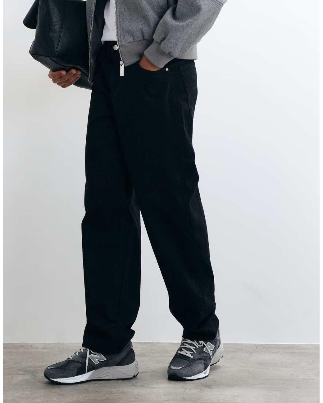 ASOS Black baggy Jeans for men