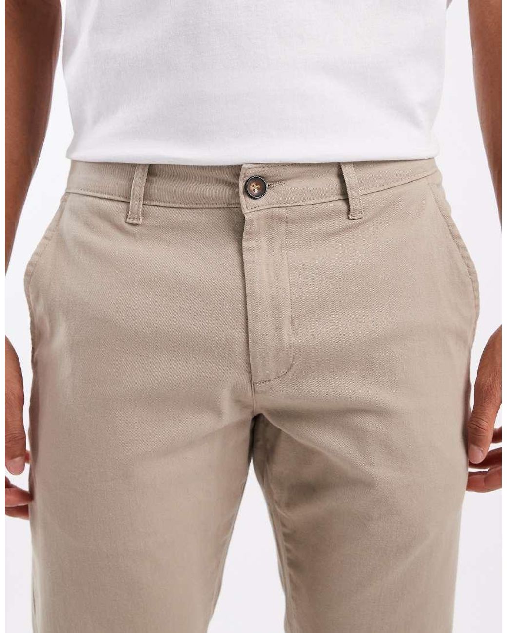 New Look Natural Slim Fit Chinos for men