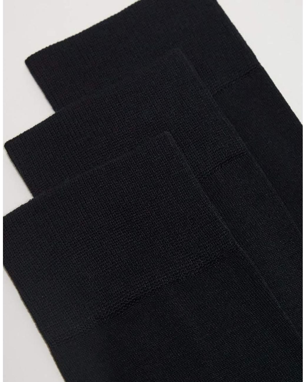 ARKET Black 3 Pack Ankle Socks for men