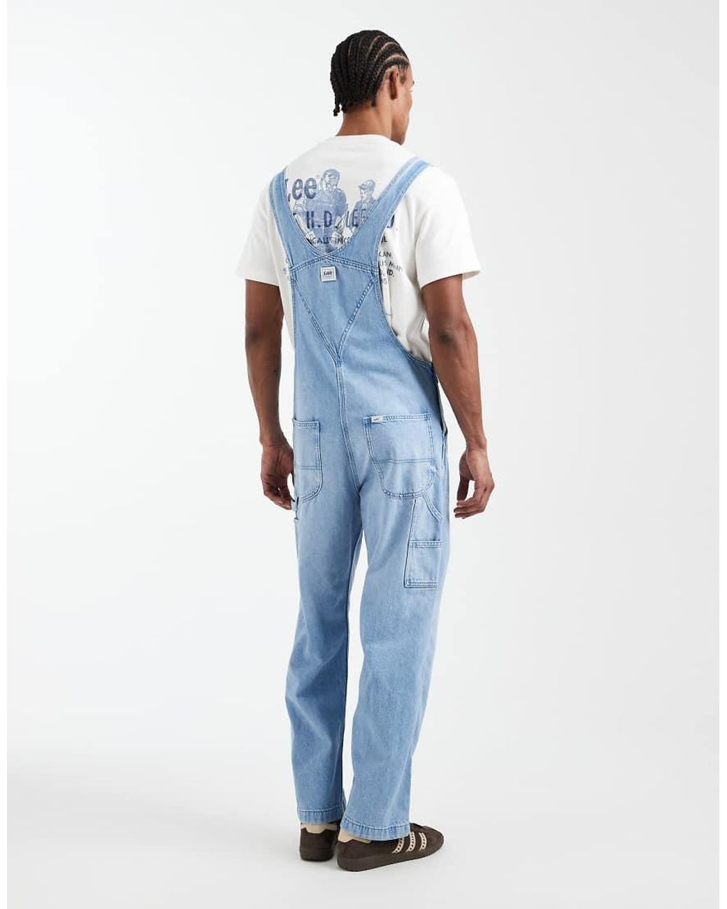 Lee Jeans Blue Workwear Denim Dungarees for men