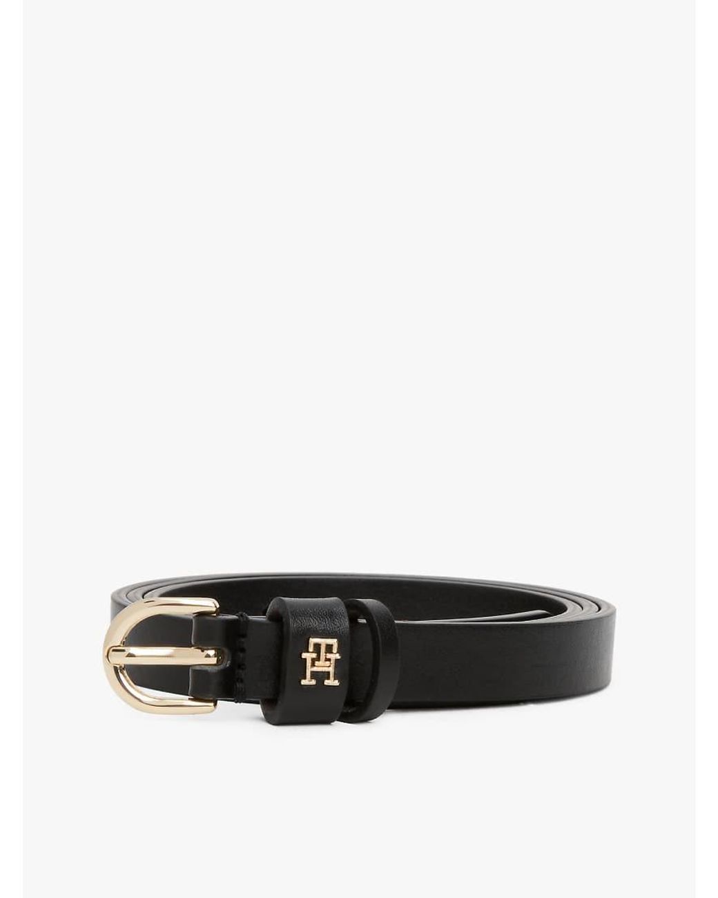 Tommy Hilfiger White Essential Th Monogram Leather Belt