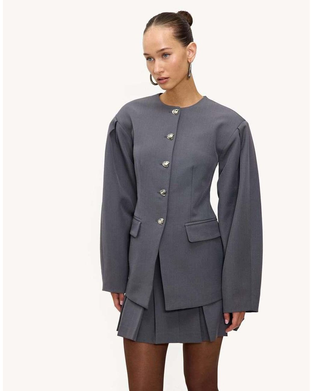 Loavies Blue Golden Winter Light Blazer