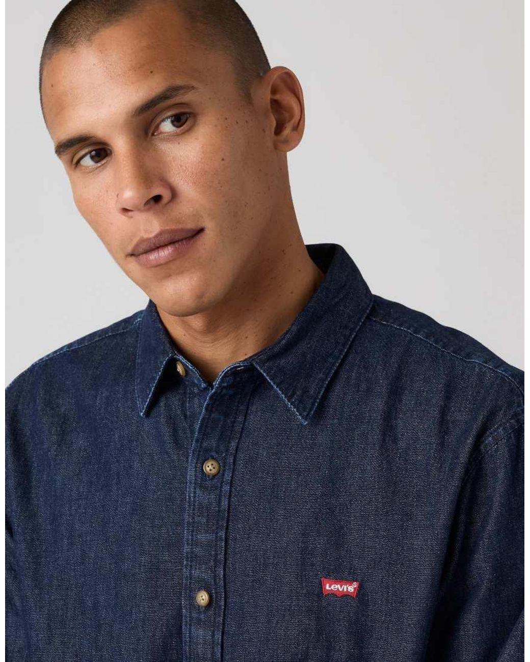 Levi's Blue Battery Housemark Standard Shirt for men