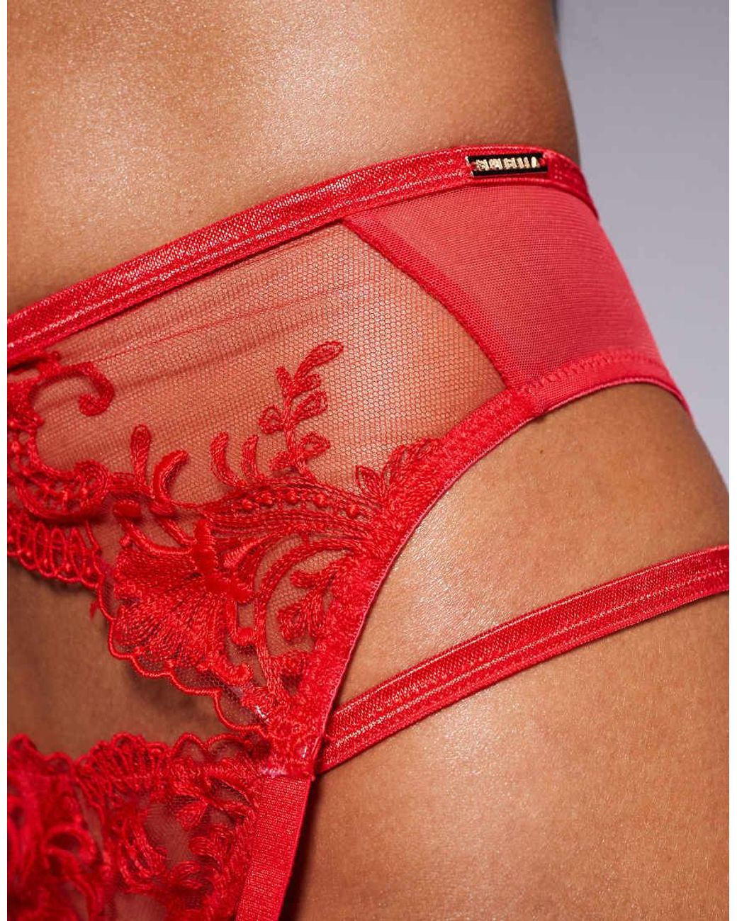 Bluebella Red Marseille Suspender