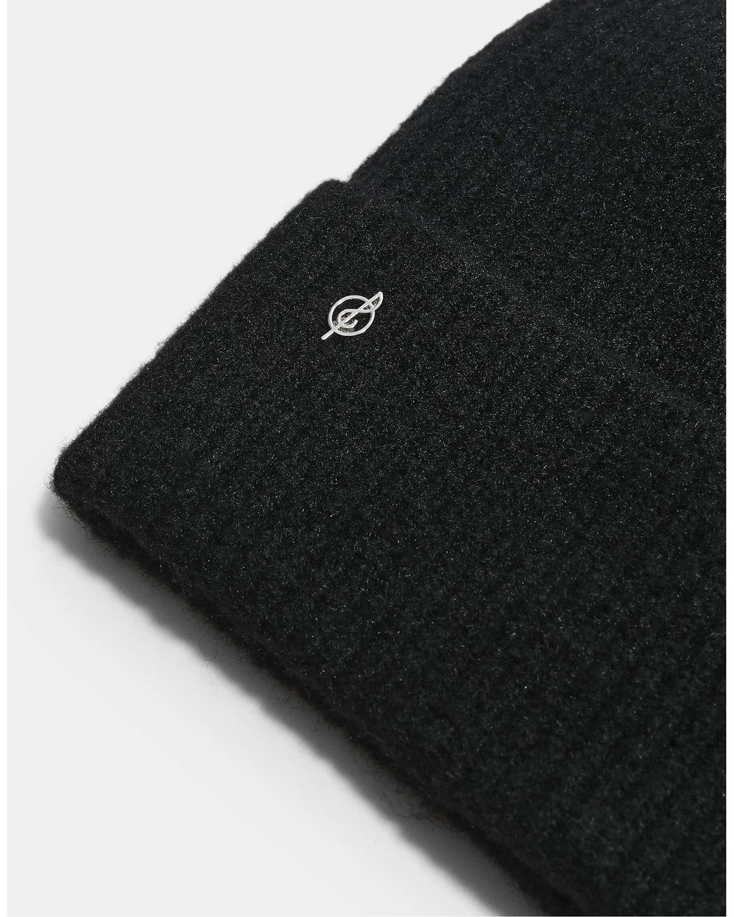 Stradivarius Black Basic-strickmütze