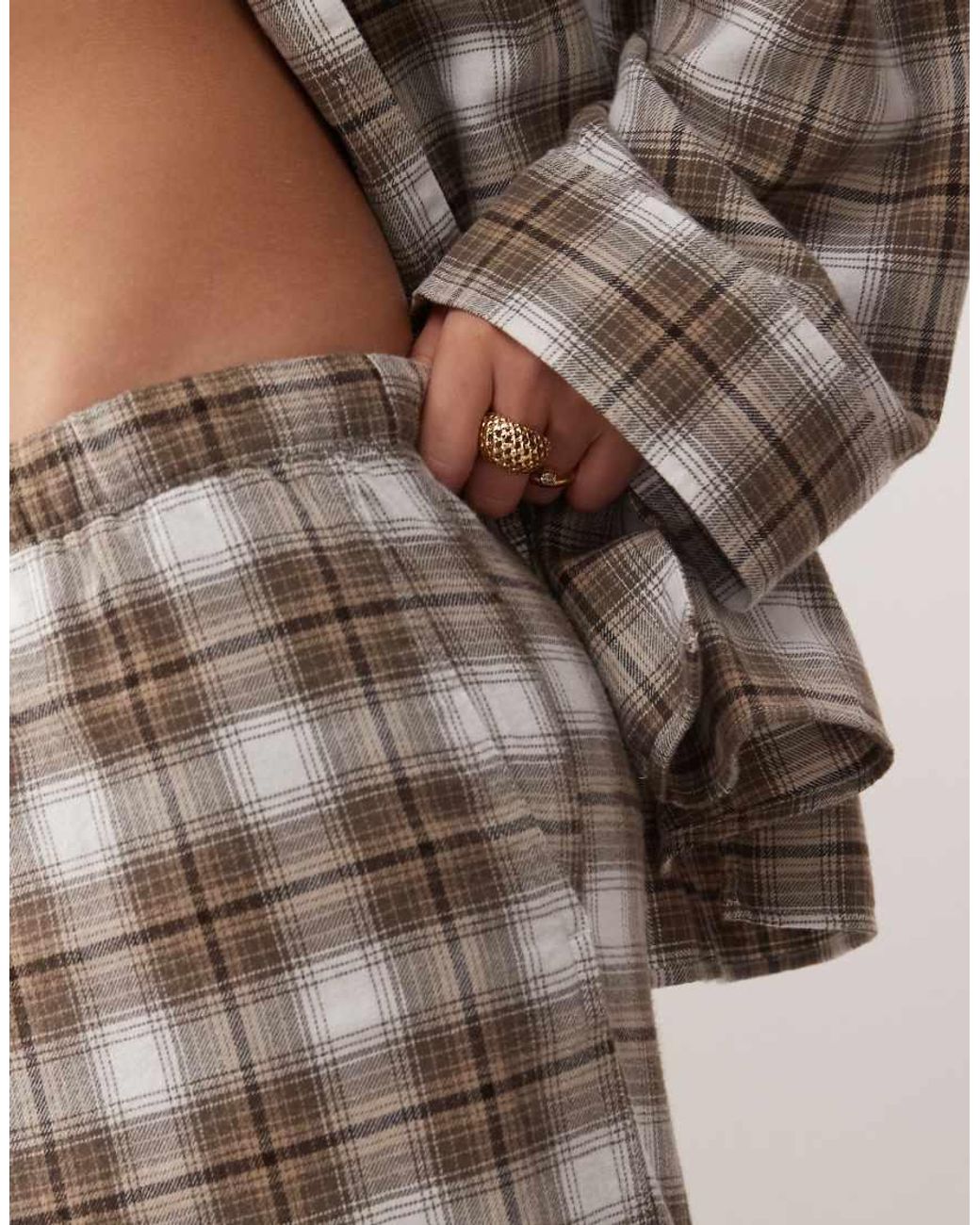 Weekday Natural Co-Ord Lounge Flannel Trousers