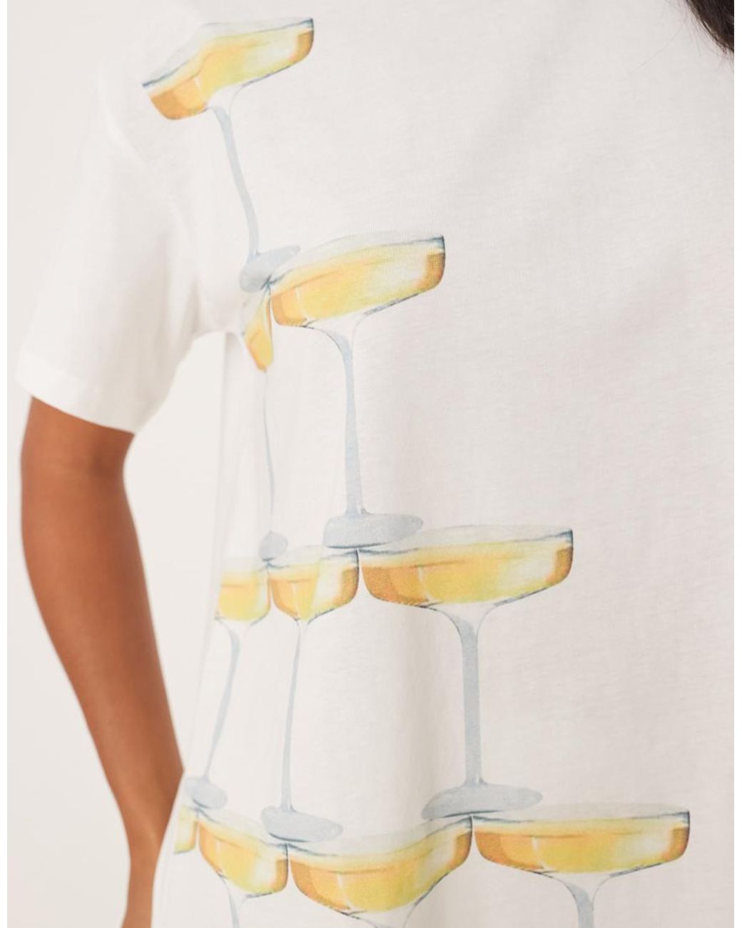 Never Fully Dressed White Petite Cocktail T-shirt
