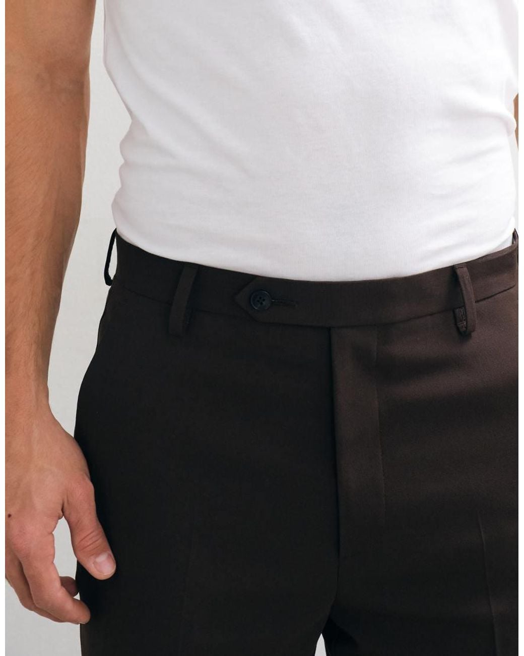 ASOS Black Tapered Suit Trousers for men