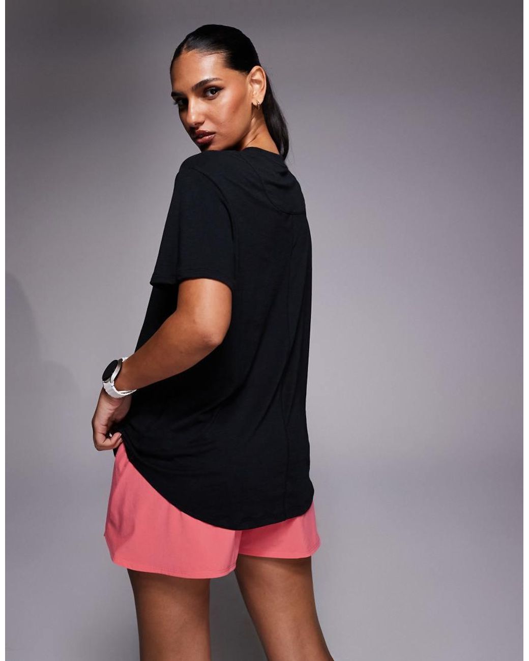 Nike Black One Dri-Fit Relaxed Short Sleeve Top