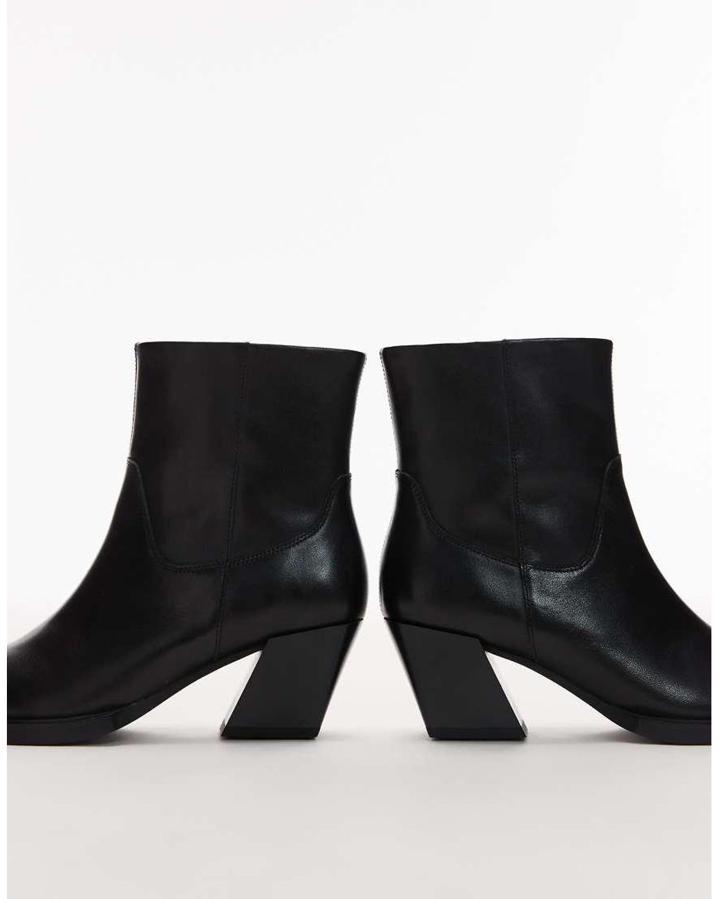 Tony Bianco Black Holly Mid Ankle Boots