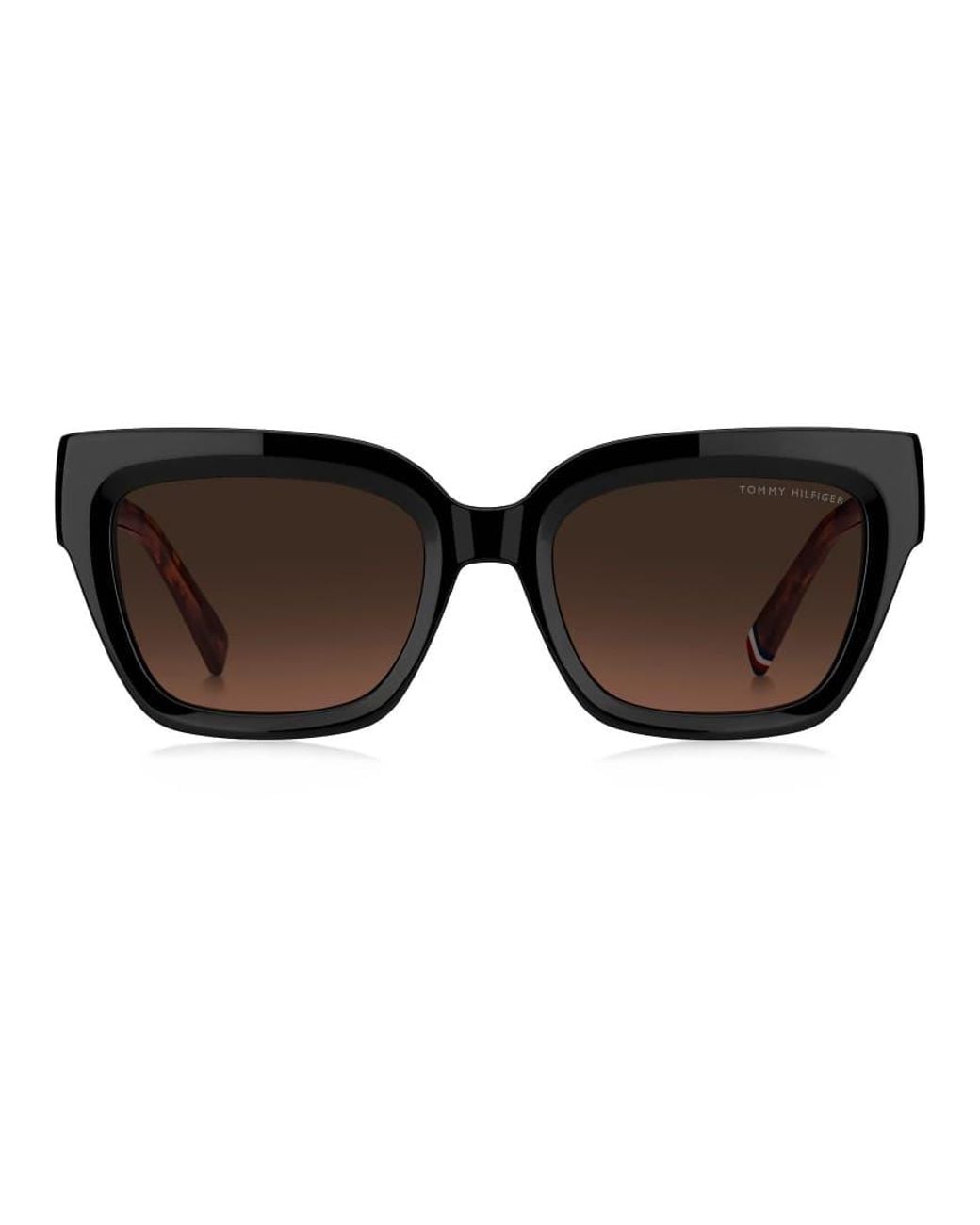 Tommy Hilfiger Sunglasses Black Tommysungl Bold Square Sunglasses With Shaded Gradient Lenses