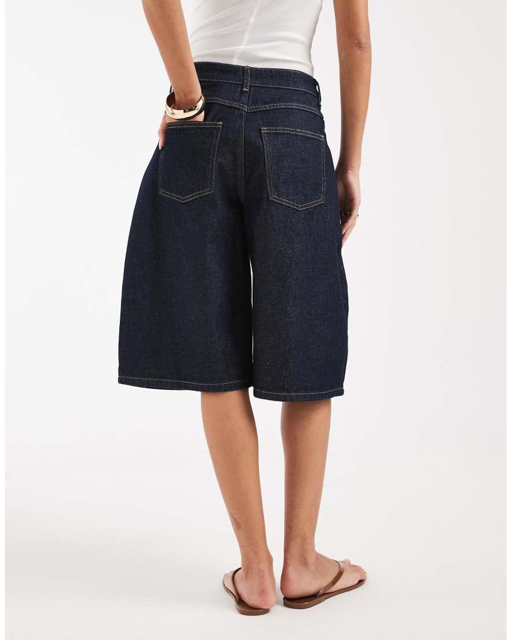 ASOS Blue Horseshoe Denim Jorts