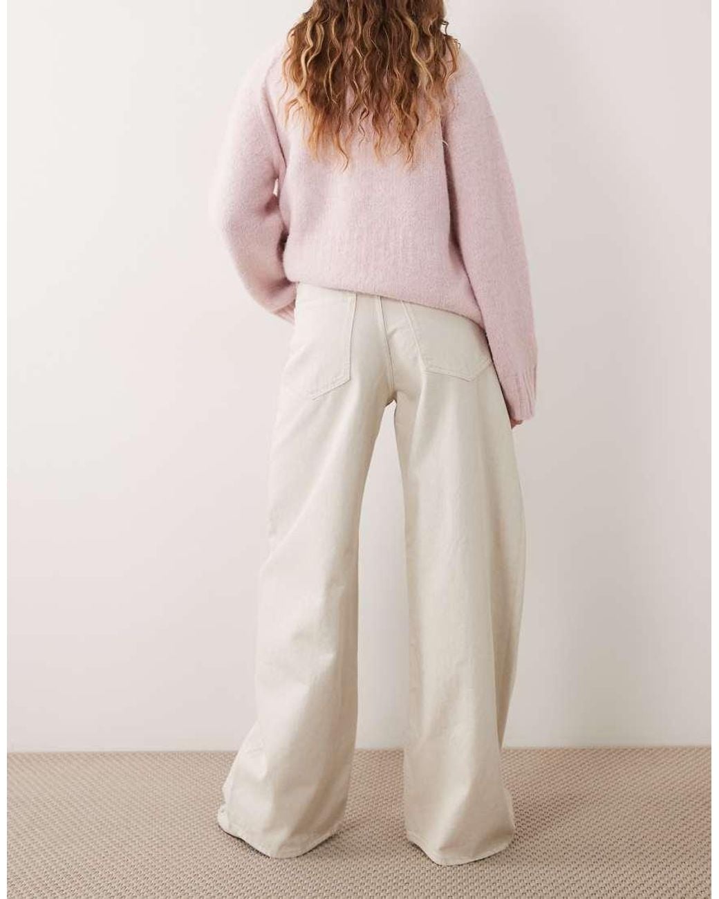 ARKET Natural Peony baggy Barrel Leg Jeans