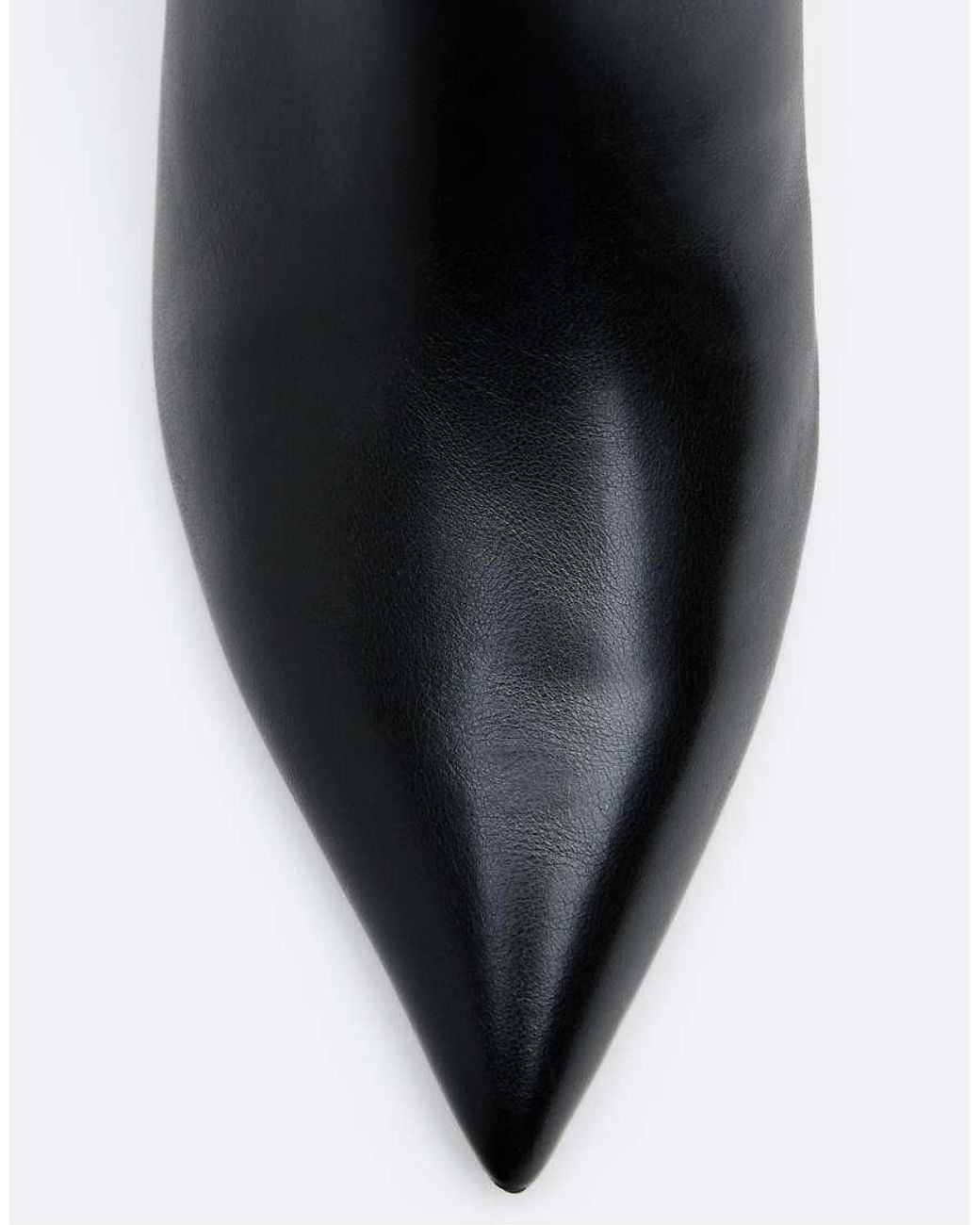 Stradivarius Black High-leg Wedge Boots