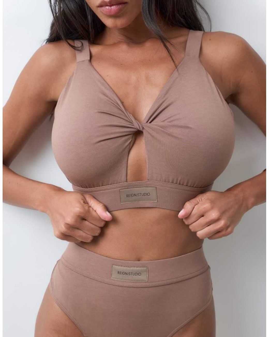 RIEN STUDIO Brown Maya Fuller Bust Bralette