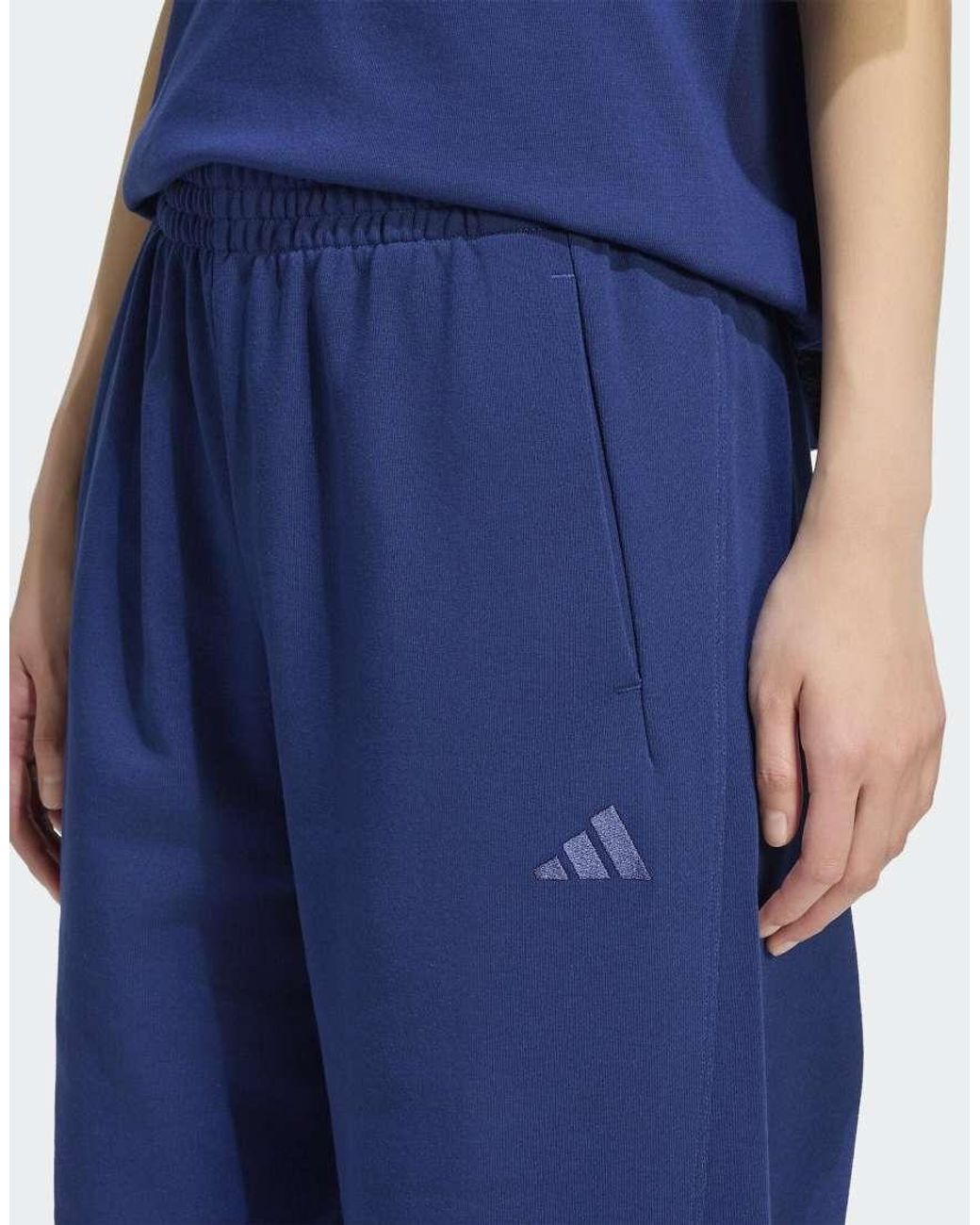 Adidas Originals Blue Adidas Kit Small Logo Loose Cuffed Pants